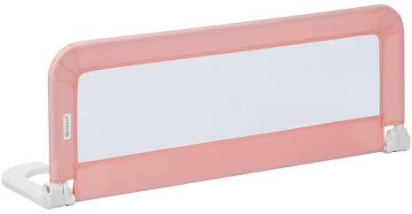 Safety 1st Portable Bed Rail, 106cm-42cm, Barrière de lit enfant pliable, 18M-5Y, Barrière de lit portable, Tissu en maille, Facile à installer, Auto-verrouillage, Facile à transporter, Pink