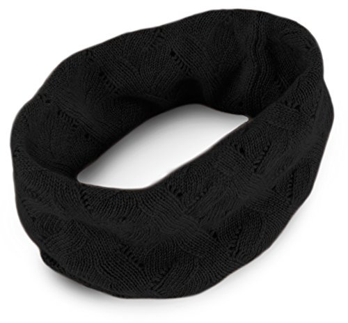 Love Cashmere Damhalsduk i 100 % kashmir – handgjord i Skottland UVP €150, svart, En Storlek