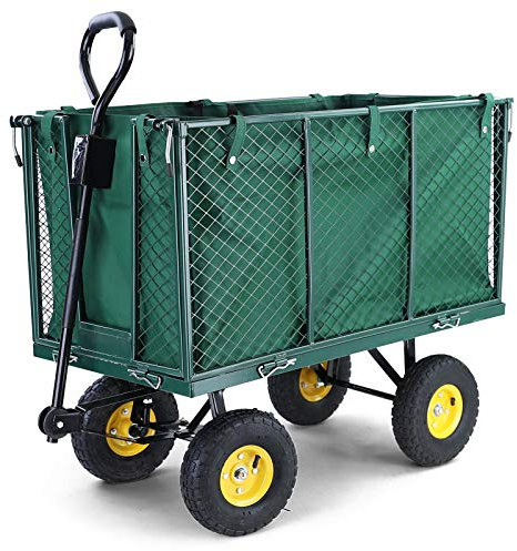 Transportwagen Gartenwagen Gerätewagen Handwagen mit Luftbereifung XXL 300 KG