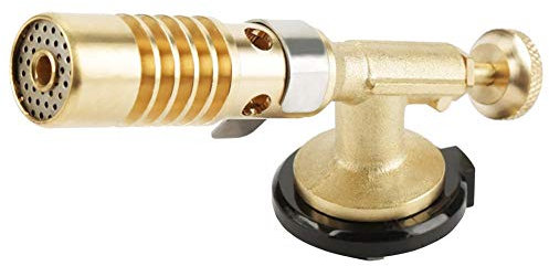 Sopletes de Cocina, Pistola de Llama de Barbacoa de Soldadura de Soplete Culinario de Gas Butano de Cocina de Latón Portátil