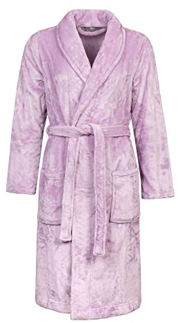 HEAT HOLDERS Ladies Fleece Dressing Gown Womens Luxury Soft Winter Warm Bathrobe without Hood