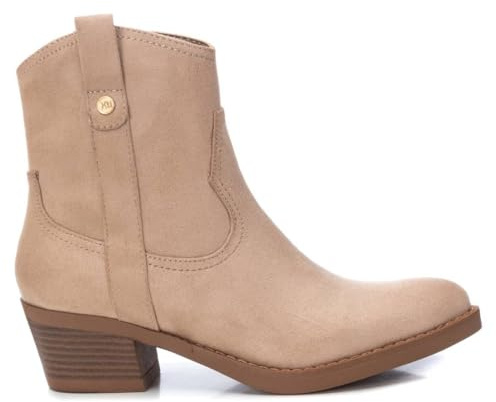 XTI - Botas Camperas Mujer Beige - Calzado Cómodo y Versátil - Moda casual - Modelo 14203903 (Talla 38)