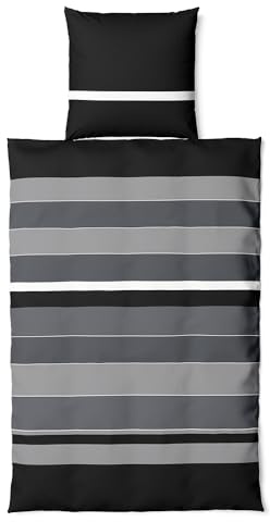 VertriebsArena GmbH Bettwäsche-Set ** Amro **, Kopfkissenbezug 80 x 80 cm, Bettbezug 135 x 200 cm, Microfaser