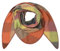 FASHION YOU WANT XXL Schal flauschig schal-tuch damen dicker dreieckstuch groß Wolle UNI Farben kuschelig (orange/bunt)