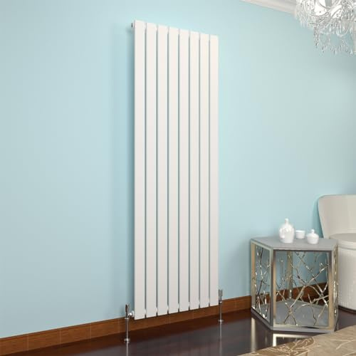 GY Bath Vertical Radiator White Flat Panel Designer 1800x544mm Single Modern Central Heating Rads