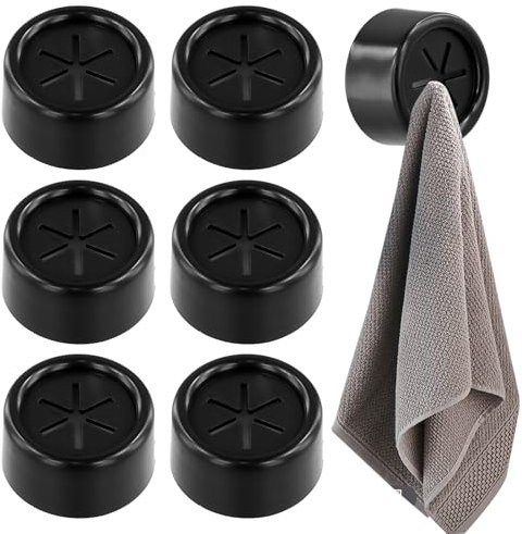 volumoon 5 Pezzi Portasciugamani, Morsetto Gancio Autoadesivo, Appendi Strofinacci, Nessuna Perforazione Richiesta, Porta-Asciugamani Rotondi, Asciugamani Morsetto Gancio per Cucina, Bagno, Casa