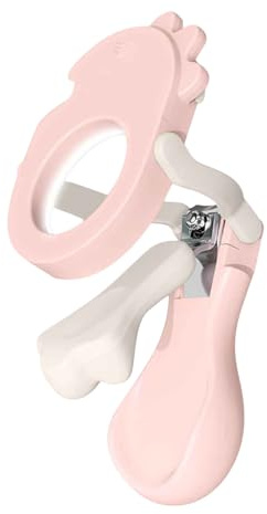 Coupe-Ongles pour Bébé Ciseaux à Ongles de Pieds | Ciseaux Pliants avec Loupe et Lumière LED pour Adultes Personnes Âgées Animaux