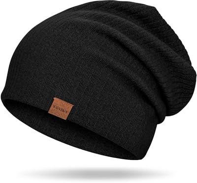 YANIKY Bonnet Beanie pour Hommes et Femmes, Bonnet Léger, Fin, Doux et Respirant pour Chimiothérapie, Bonnet Slouch Élastique