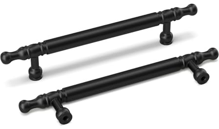 LONTAN 20 Piezas Tiradores Armarios Negro 128mm Herrajes Para Muebles Retro