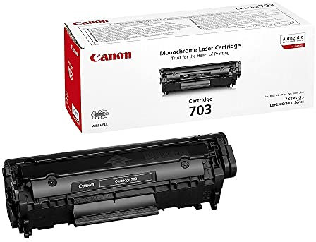Canon 703 Bk original Toner Schwarz für ISensys Laserdrucker, 2000 SEITEN, 7616A005