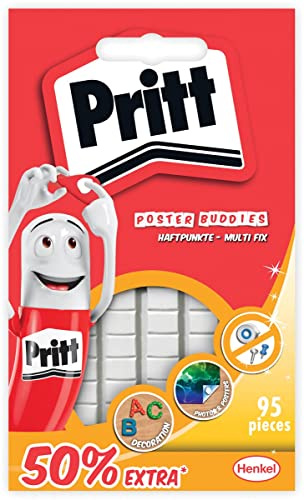 Pritt Poster kompis självhäftande klister återanvändbar vit