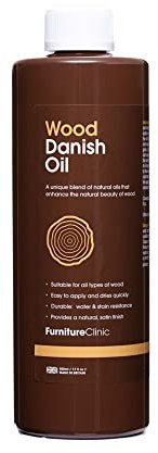 Furniture Clinic. Aceite Danés para Madera 500ml - Aceite de Primera Calidad para Realzar la Belleza Natural del Roble, Pino y Otros - Sella y Protege para un Acabado Satinado…