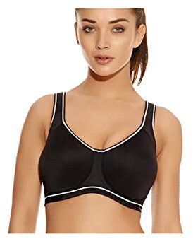 Freya Active Sonic Moulded J-Hook Sports Bra Storm Black 30GG
