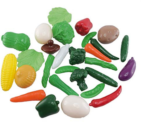 GOWI Spiel-Lebensmittel für Kaufladen oder Spielküche (Gemüse 28tlg)