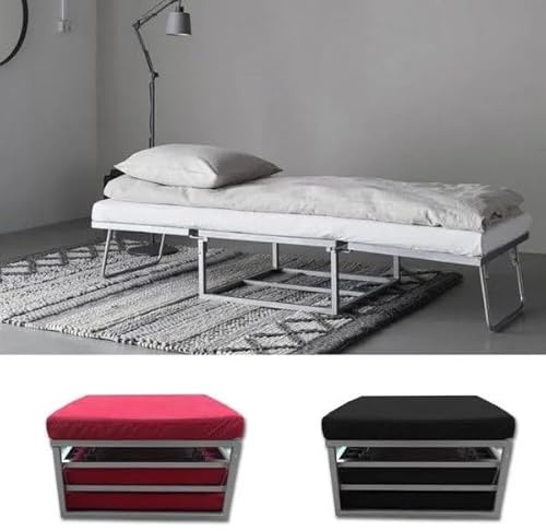Bagno Italia Pouf letto reclinabile in microfibra moderno divano letto estraibile disponibile in vari colori I