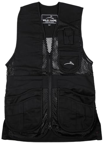 Wild Hare Shooting Gear Heatwave Mesh Vest, Black (4XL, Right Handed)