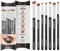 Pennelli per Trucco Occhi Professionali - Make Up Kit di Pennelli per Ombretti, Eyeliner, Sfumato - La Miglior Scelta di Pennelli Essenziali di 7 Pezzi - Matita, Ombretto, Conico, per Definire