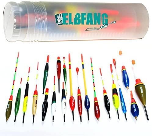 elbfang 20 TLG Posen-Set | Knicklichtposen Feststellposen Laufposen| Posenset zum Angeln