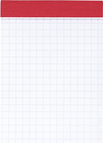 BRUNNEN Notizblock | A7, kariert, 50 Blatt, rot