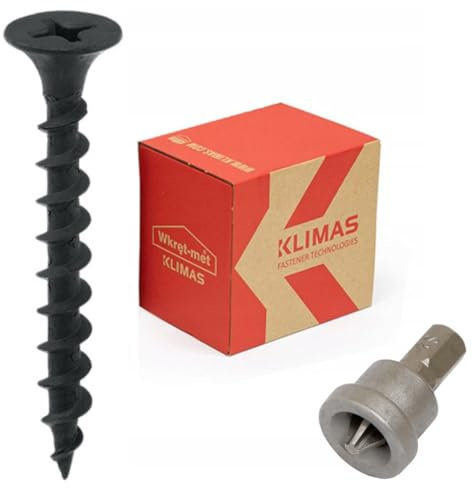 Tornillos para montaje rápido, Tornillos Roscachapas (3,5 x 55-500 unidades, rosca gruesa + PH2 Bit)