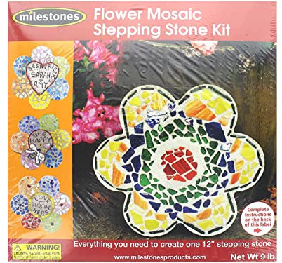 Milestones Mosaic Flower Stepping Stone Kit