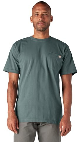Dickies Schweres Herren-T-Shirt, Rundhalsausschnitt, kurzärmelig, Lincoln Green, Large Hoch