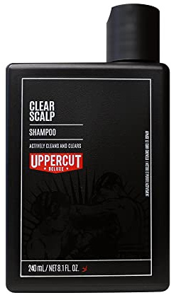 Uppercut Deluxe Clear Scalp Shampoo for Men, Feuchtigkeitsspendendes Shampoo für Männer, das Eine Saubere und Erfrischte Kopfhaut Hinterlässt, 240ml