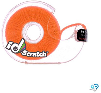 Patchsee ID-SCRATCH, vorperforiertes Befestigungsband für Kabel, Box, 2,0 m, Fluo Orange