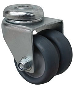 50 mm Apparaterolle Möbelrolle Transportrolle als Lenkrolle Rückenlochbefestigung