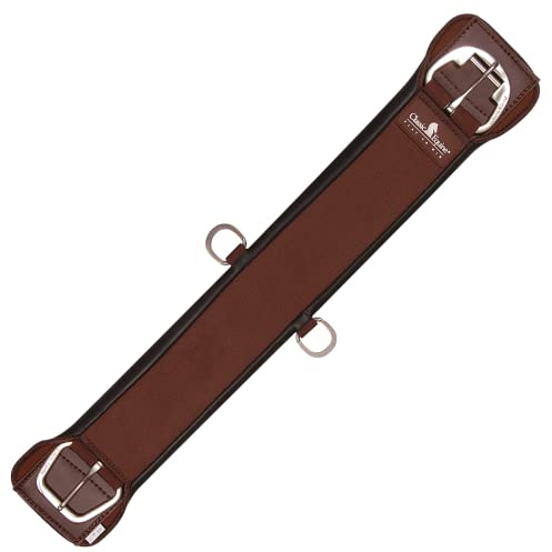 Classic Equine Feather Flex Straight Cinch, Color: Brown, Size: 34 (FFSCBR34)