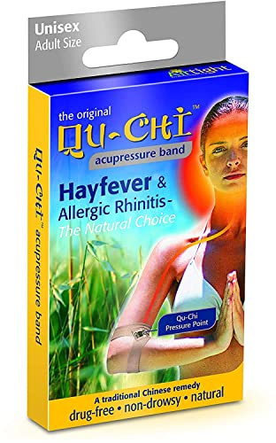 Hottie - qu-chi 1 - Bande Qu-Chi Acupressure - Testée cliniquement - Soulage la rhinite allergique et le rhume des foins