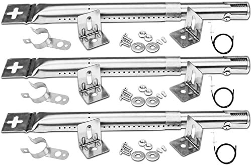 GFTIME 31-45cm Universal Brenner Ersatzteile für Landmann Triton 2, Enders Monroe, Tepro, Campingaz, Taino, Proficook, Barbecook, Rohrbrenner Verstellbarer, 3 Pack