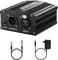 NEEWER Alimentazione Fantasma a 1 Canale 48V con Adattatore e un Cavo XLR Audio a 3 Pin per Tutti i Microfoni a Condensatore e le Apparecchiature di Registrazione