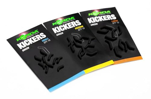 Korda Kickers Small Yellow/Pink – High-Visibility Hook Aligners for Carp Fishing, Easy Rig Enhancers, Pack of 10