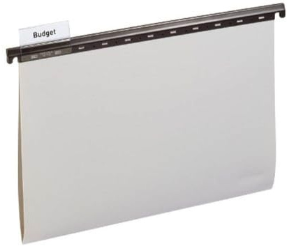 Durable 256310 Hanging Files for Documents Without Hole Punches Pack of 25 Grey