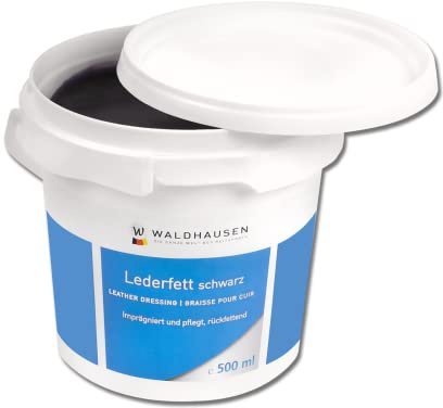 WALDHAUSEN Lederfett, schwarz, 500 ml
