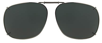 Haven Fits Over Sunwear unisex adult Sq 3 57 Clip On Sunglasses, Grey, mm US