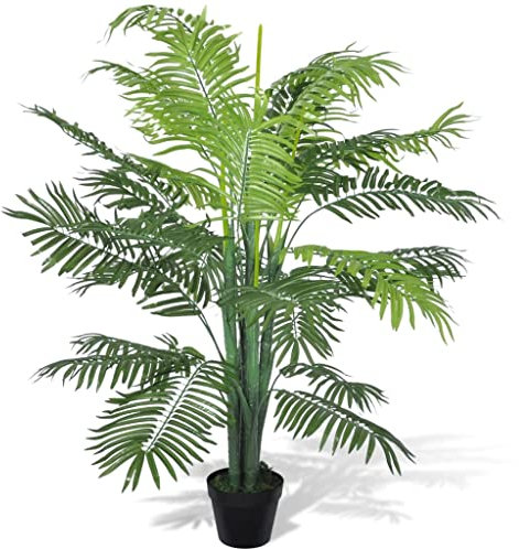 vidaXL Künstliche Phoenix Palme Topf 130cm Kunstpalme Kunstpflanze Kunstbaum