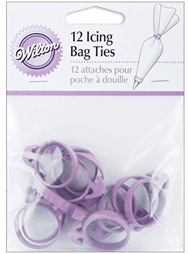 Wilton icing-Spritzbeutel-Verschlüsse, 12er-Pack, Gummi-Icing Verschlussclips für Spritzbeutel-Verschlüsse