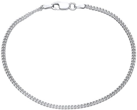 JEWLIX 925 Silberarmband Panzerarmband Damen Herren 2mm (Länge 23cm) PA0020