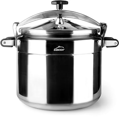LACOR - 20518 - Autocuiseur rapide PRO, Classique, Aluminium, Professionnel, Sécurité maximale, 18 L, Ø 32 cm