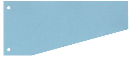 WEKRE 50504T Trennblätter, Farbregister, Aktenfahnen, Universalregister Trennstreifen 100 Stück blau