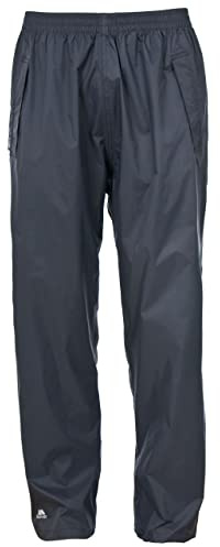 Trespass Unisex Packaway Trousers Qikpac - Waterproof, Windproof, Taped Seams, Full Elasticated Waist, Packs Into Mesh Pouch, 3 Pocket Openings