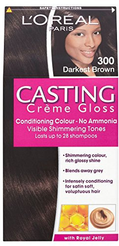 3 x L'Oreal Paris Casting Creme Gloss Conditioning Colour 300 Darkest Brown