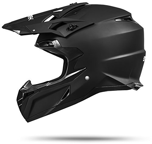 ATO Moto MX Mexico Schwarz matt Größe M 57-58cm Enduro Helm mit neuster Sicherheitsnorm ECE 2205