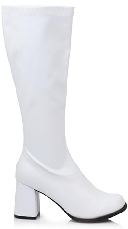 Ellie Shoes Damen GOGO-WHTP-10 Mode-Stiefel, Weiß matt, 41.5 EU