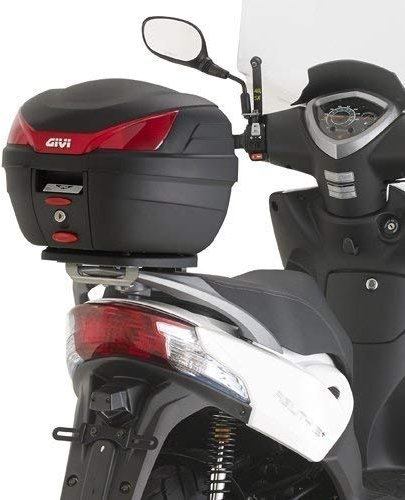 Topcase Träger schwarz Monolock Koffer o. Platte oder Max. Zuladung 3 kg Kymco 50 oder 125 Agility R16+ Bj 14, TU EU