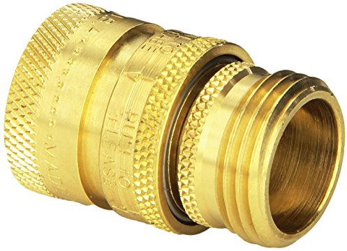 Dramm Hose Quick Disconnect Set Heavy Duty Brass Professional Quality, Eliminates Hassle with Hose Accessories, Brass