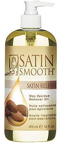 Satin Smooth Satin Release Wax Residue Remover Oil, Post-Wax Treatment Fast-Dissolving, 16 oz, 1-pack