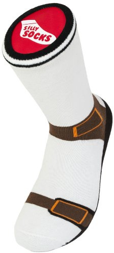 Sandalen Socken Rentner Sandaletten Fake Joke Socks